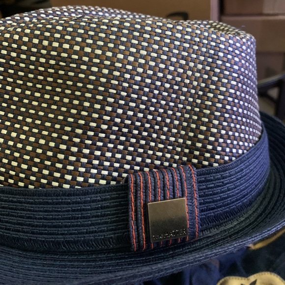 The Hatter Co Pleated Straw Band Fedora - Picture 8 of 9
